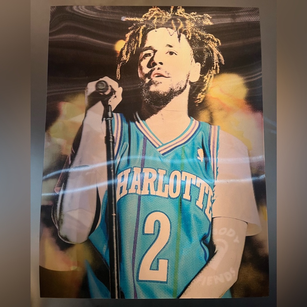 J-Cole Holographic 15 x 12 Art & Decals Wall Decor